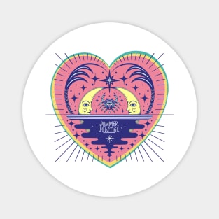 Summer solstice love Magnet